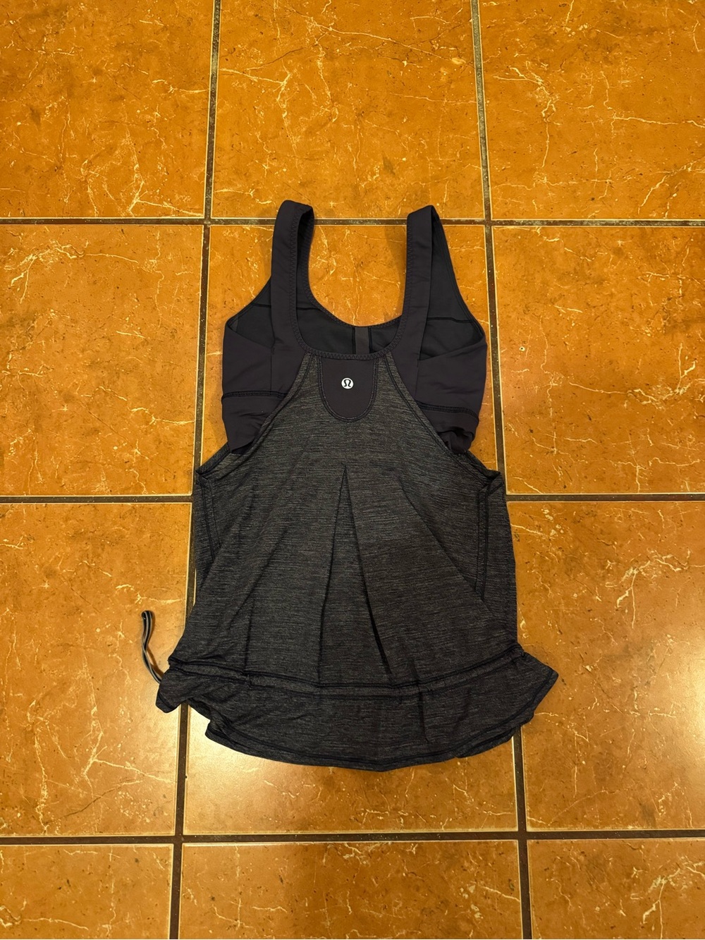 lululemon athletica Black Layered Racerback Tank